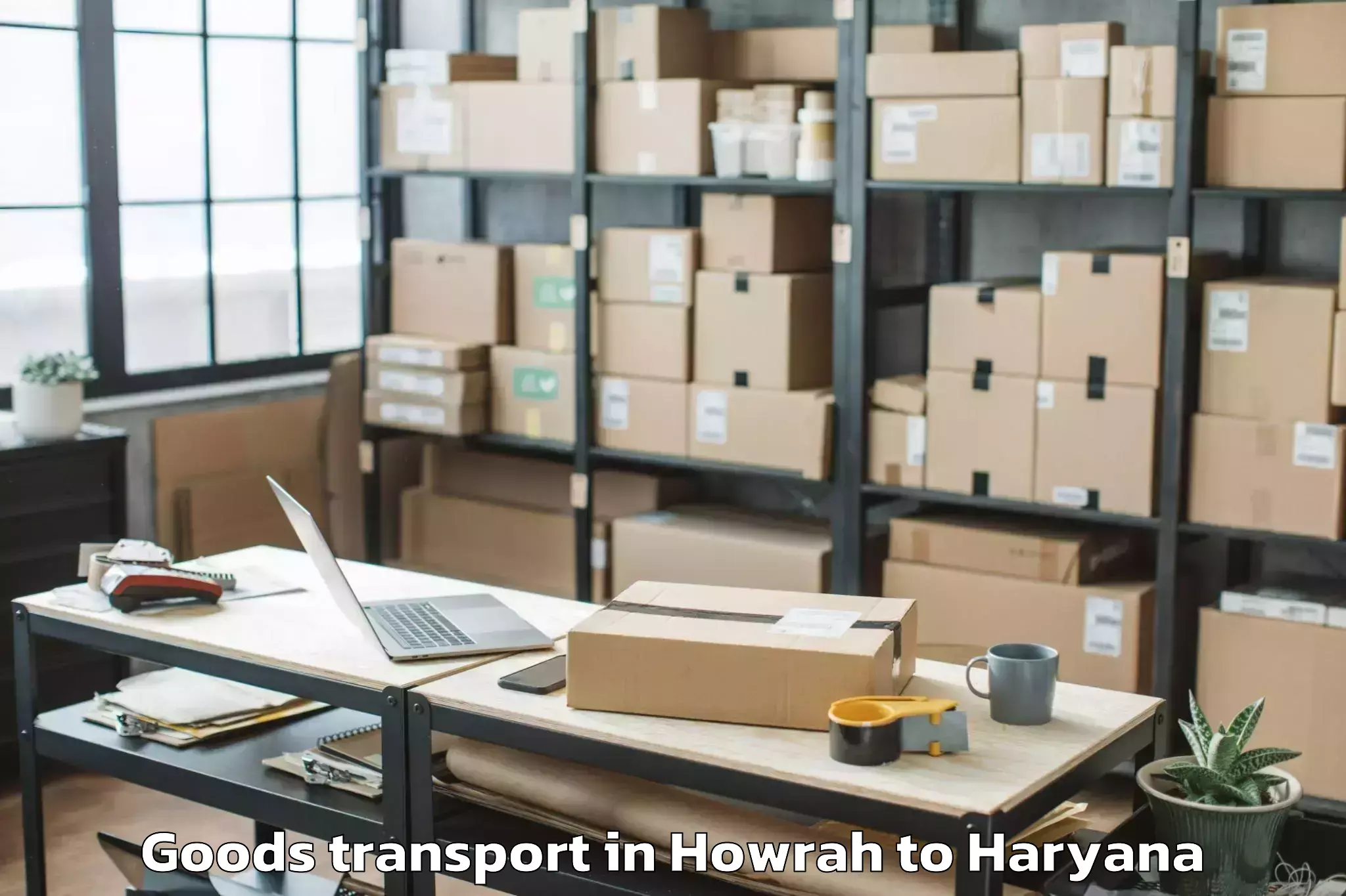 Hassle-Free Howrah to Abhilashi University Gurgaon Goods Transport